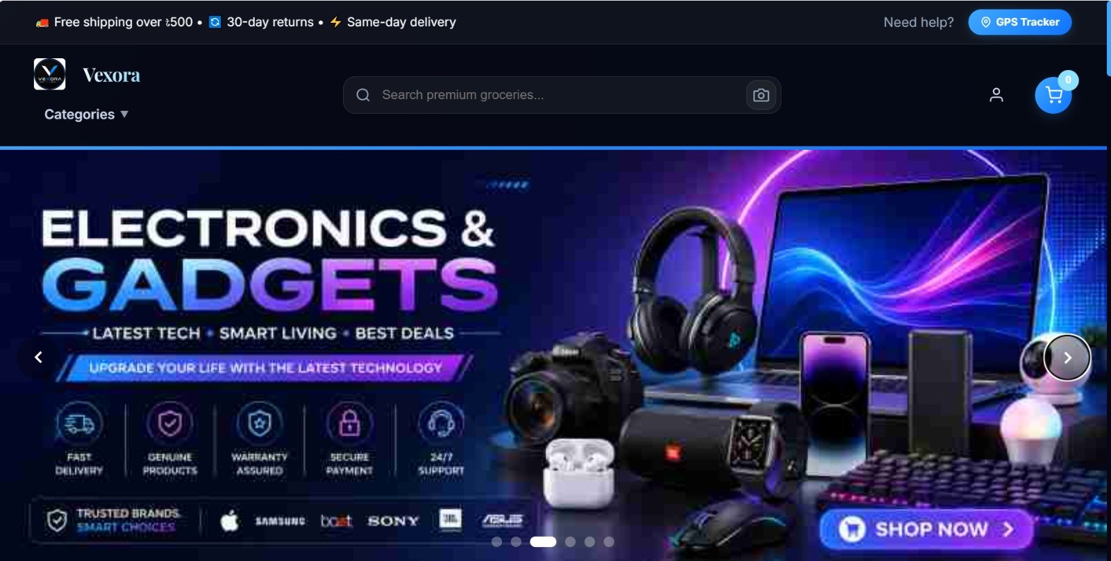 E-commerce Website - VexoraBD · 1
