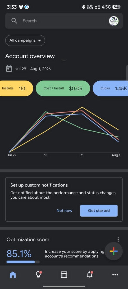 Google Ads App Install Campaign · 2