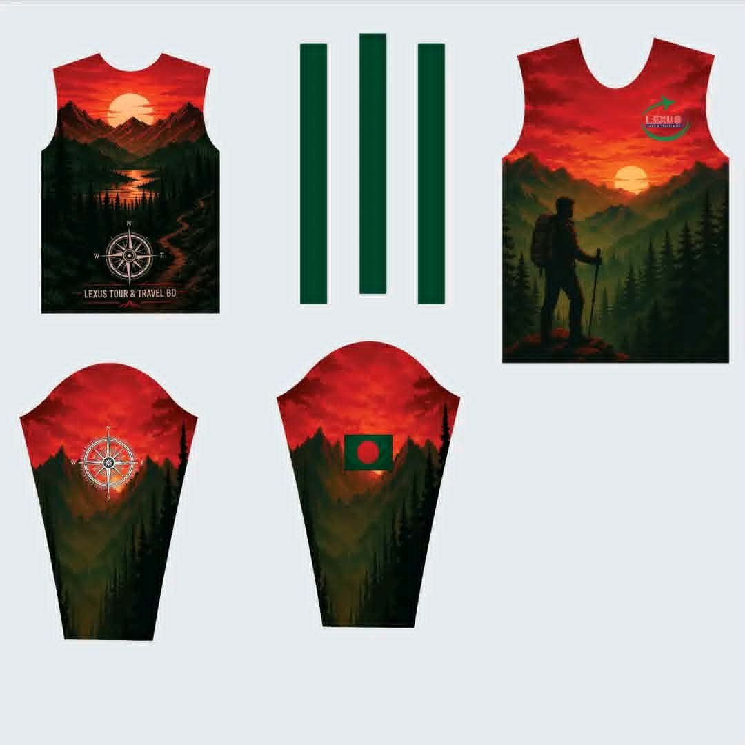 Custom Adventure Jersey Design for Lexus Tour & Travel BD